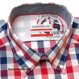 Marvelis Hemd Slim Fit Karo Langarm (3735-64-18)
