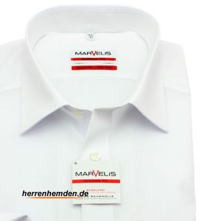 Klicken um zu vergrößern Marvelis Hemd Slim Fit Uni Langarm (4700-64-00e)