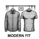 Camisas de corte modern fit