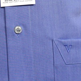 MARVELIS chemise pour homme MODERN FIT Chambray à manches courtes (4704-12-13)