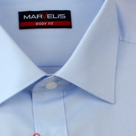 MARVELIS chemise pour homme BODY FIT uni à manches longue (6799-64-10e)