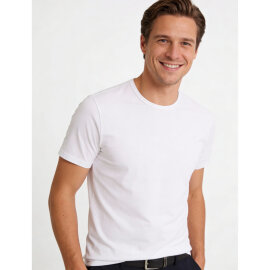 MARVELIS T-Shirt MODERN FIT weiß mit...