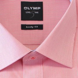 OLYMP Level Five BODY FIT a MICRO-rayas camisa para hombres mangas largas (1231-64-87)