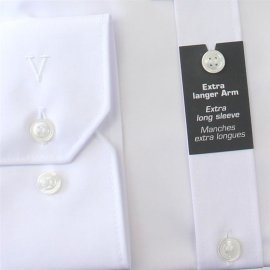 MARVELIS chemise pour homme BODY FIT uni à manches longues sumplémentaires (69cm) (6799-69-00) 38 (S)