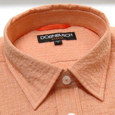 DORNBUSCH Men`s Shirt uni seersucker short sleeve (000396-66)