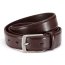 30mm leather belt with buckle in brown