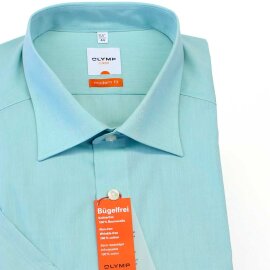 OLYMP LUXOR chemise pour homme MODERN FIT chambray uni à manches courtes (0304-12-41)