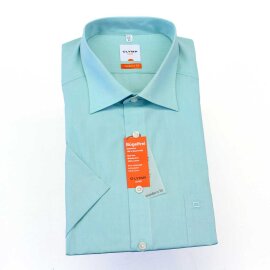 OLYMP LUXOR chemise pour homme MODERN FIT chambray uni à manches courtes (0304-12-41)