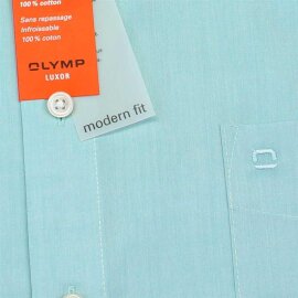 OLYMP LUXOR chemise pour homme MODERN FIT chambray uni à manches courtes (0304-12-41)