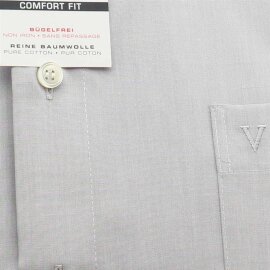 Marvelis Comfort Fit Chambray camisa para hombres mangas largas
