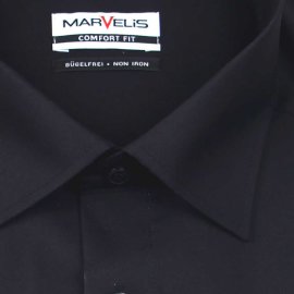 MARVELIS chemise pour homme COMFORT FIT uni à manches longue