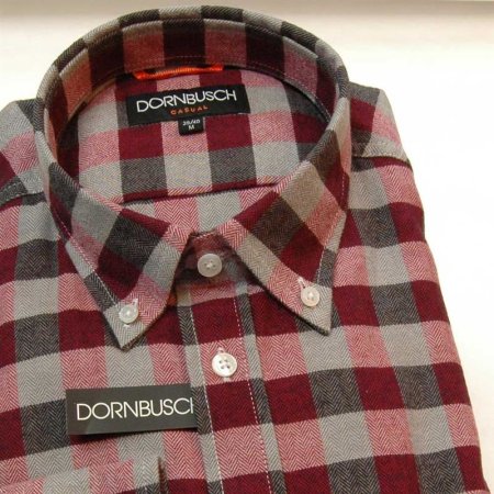 Dornbusch chemise pour homme en flanelle à manches longue