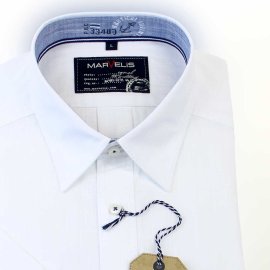 MARVELIS Casual Men`s Shirt leisure uni short sleeve (3649-12-00) 39-40 (M)