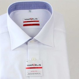 MARVELIS chemise pour homme MODERN FIT structure Kragenausputz à manches longue (4767-64-00) 41 (L)