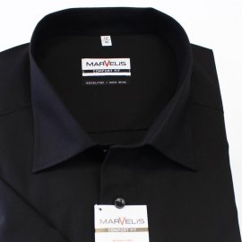 MARVELIS chemise pour homme COMFORT FIT uni à manches courtes (7973-12-68)