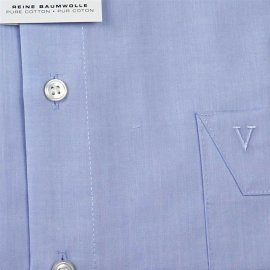 Marvelis camisa para hombres Chambray mangas cortas (7959-12-11)