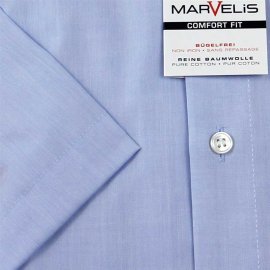 Marvelis camisa para hombres Chambray mangas cortas (7959-12-11)