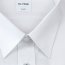 OLYMP Pilotenhemd uni weiß halbarm (0830-12-00)