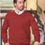 Herren Pullover, V-Ausschnitt, Marke Marvelis, reine Baumwolle (1990-10-95)