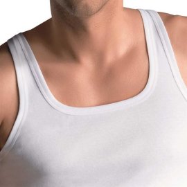 SCHÖLLER tricot de corps pour homme nervure fin blanc (155-610)