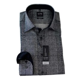 OLYMP Level Five BODY FIT grafiko camisa para hombres...