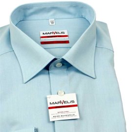 Marvelis Modern Fit Chambray camisa para hombres mangas largas (4704-64-42)