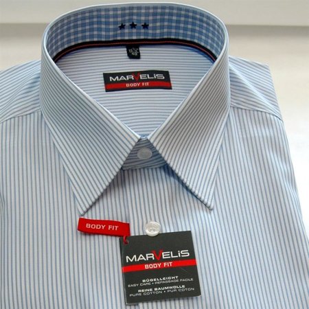 Marvelis BODY FIT Uni camisa para hombres mangas largas (6792-64-11)