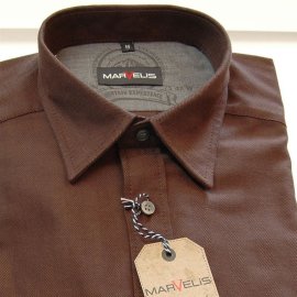 Marvelis a tiempro libre camisa para hombres mangas largas (6999-64-78)