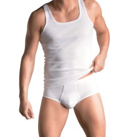 SCHÖLLER tricot de corps pour homme nervure fin blanc (155-610) 9 (3XL)