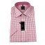 OLYMP LUXOR modern fit a cuadro camisa para hombres mangas cortas (1200-52-86)