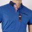 J.T.Ascott Jersey Polohemd Button-Down-Kragen Farbe blau