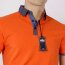 J.T.Ascott Piquee Polohemd Kent-Kragen Farbe orange