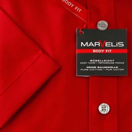 Marvelis BODY FIT Uni camisa para hombres mangas cortas 37-38 (S)