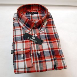 Dornbusch en flanell-chemise pour homme carreau à manches longue (008542)