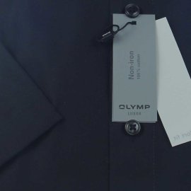 OLYMP LUXOR comfort fit uni camisa para hombres mangas cortas 38 (S)