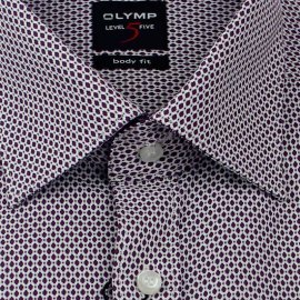 OLYMP Shirt Level Five BODY FIT dots long sleeve