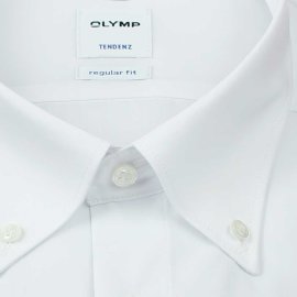 OLYMP TENDENZ chemise pour homme REGULAR FIT uni à manches courtes