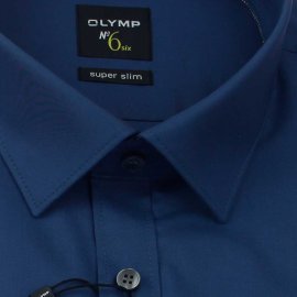 Mens Shirt Olymp No 6 Super Slim 69cm Longer Sleeve Tall Fit Easycare Cotton