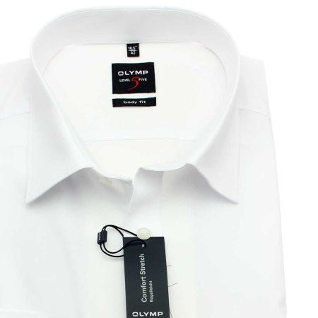 OLYMP chemise pour homme LEVEL FIVE BODY FIT uni à manches longue (6090-64-00) 36 (XS)