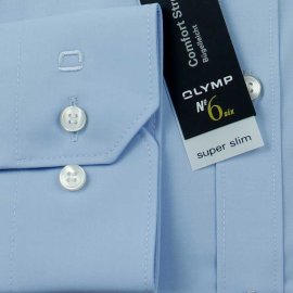 OLYMP chemise pour homme No SIX super slim uni à manches longue 46 (XXL)