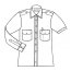OLYMP Pilotenhemd uni weiß halbarm (0830-12-00) 44 (XL)