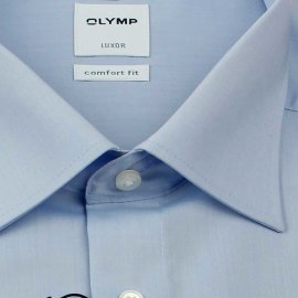 OLYMP LUXOR comfort fit a chambray camisa para hombres mangas largas 39 (M)
