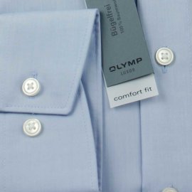 OLYMP LUXOR Hemd comfort fit chambray uni langarm 45 (XXL)