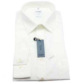 OLYMP LUXOR Men`s Shirt comfort fit uni long sleeve 44 (XL)