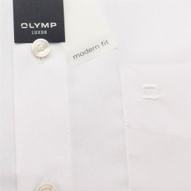 OLYMP LUXOR Hemd modern fit uni camisa para hombres mangas largas 38 (S)