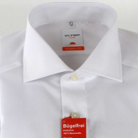 OLYMP LUXOR Hemd modern fit uni camisa para hombres mangas largas 37 (S)