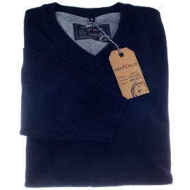 Herren Pullover, V-Ausschnitt, Marke MARVELIS, reine Baumwolle 3XL (58)