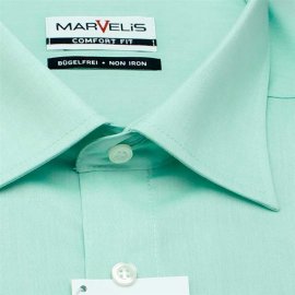 MARVELIS Comfort Fit Men`s Shirt chambray long sleeve