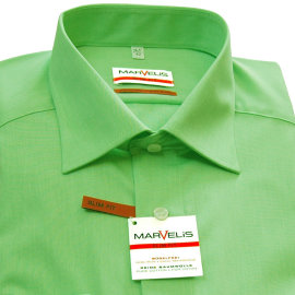 Marvelis Modern Fit Chambray camisa para hombres mangas largas (4704-64-91)