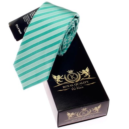 OLYMP 7cm régulière cravate, teinture pure soie résistante